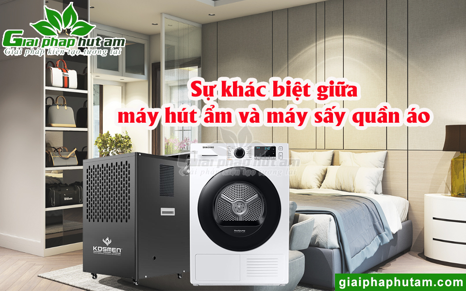 Sự khác biệt giữa máy hút ẩm và máy sấy quần áo