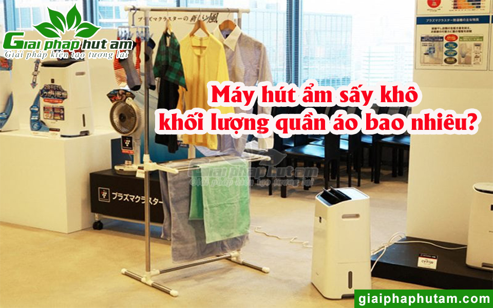 Máy hút ẩm sấy khô quần áo với khối lượng bao nhiêu?