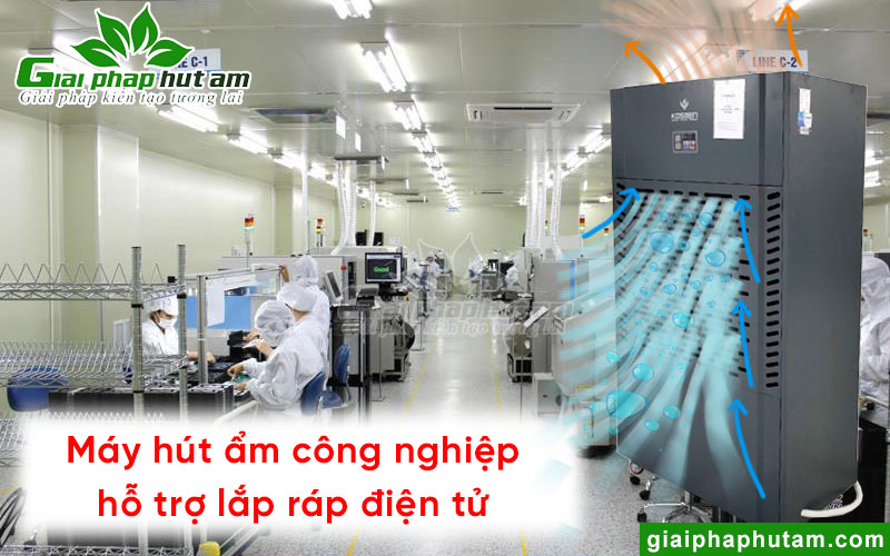 Máy hút ẩm giúp bảo quản linh kiện điện tử tại các nhà máy Thuận An