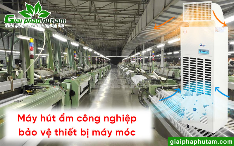 Trang bị máy hút ẩm giúp bảo vệ thiết bị máy móc nhà máy tại Thuận An