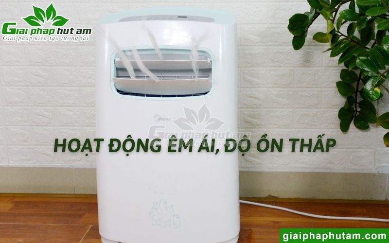 Máy lạnh di động Midea hoạt động êm ái, độ ồn thấp