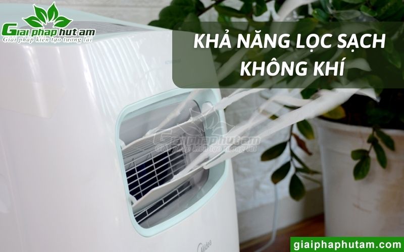 Máy lạnh di động Midea sở hữu khả năng lọc sạch không khí
