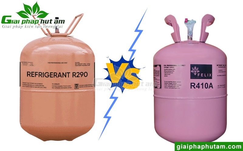 So sánh môi chất làm lạnh R290 và R410A